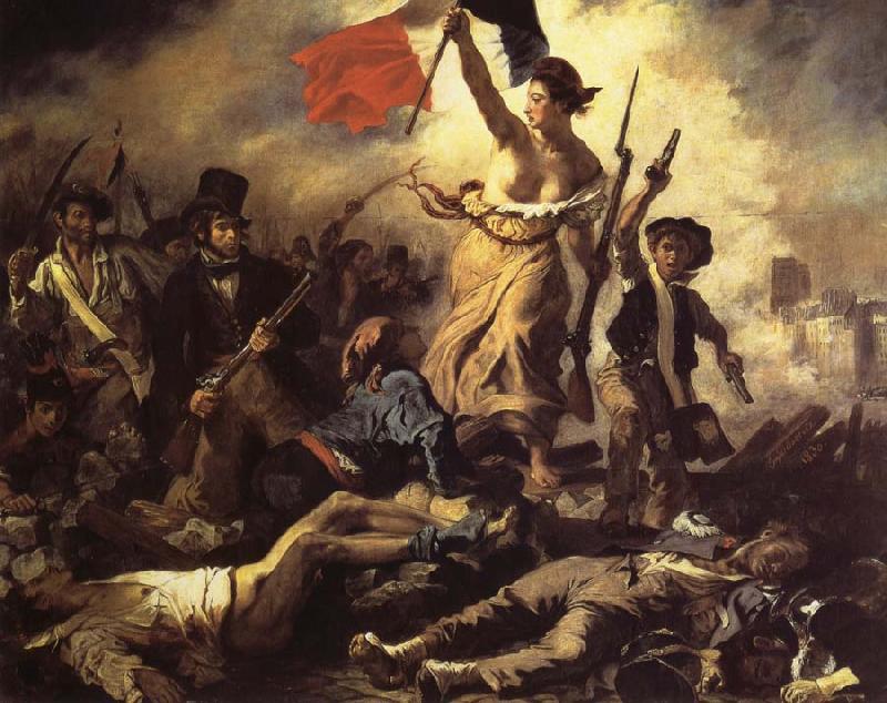 Eugene Delacroix The 28ste July De Freedom that the people leads